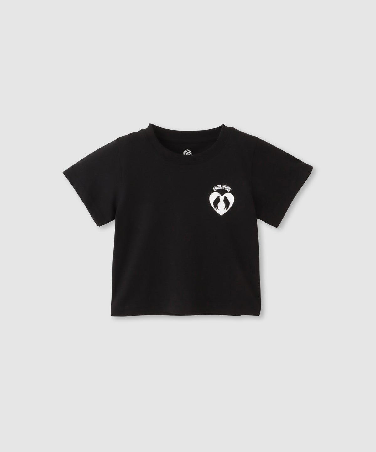 T-GRAPHICS 前後プリント クロップド半袖Tシャツ キッズ メール便 対応商品