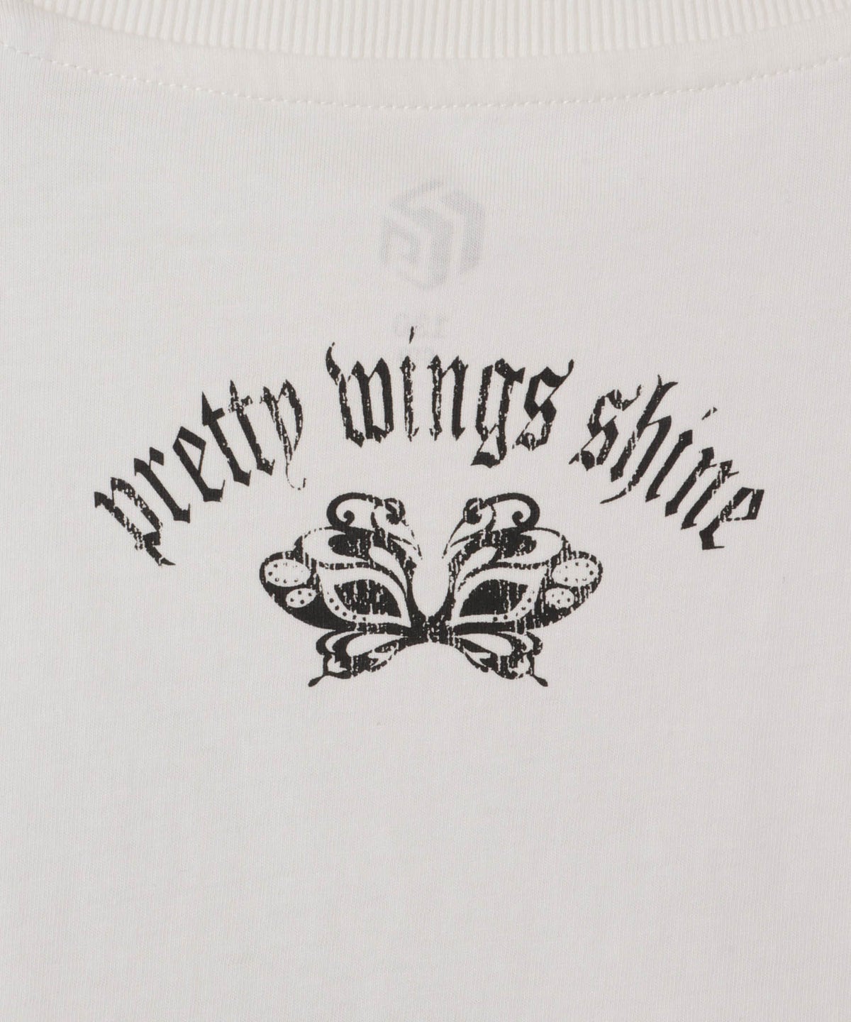 T-GRAPHICS 前後プリント クロップド半袖Tシャツ キッズ メール便 対応商品