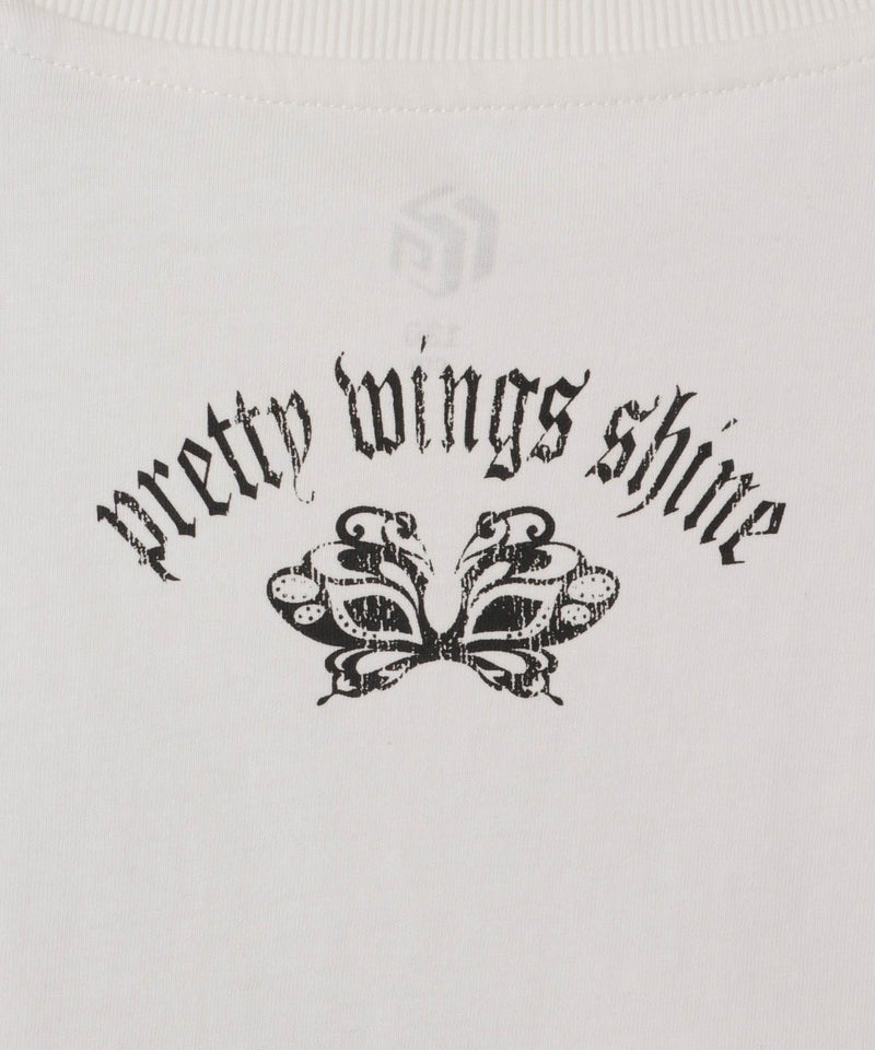 T-GRAPHICS  前後プリント クロップド半袖Tシャツ キッズ メール便 対応商品商品画像-6