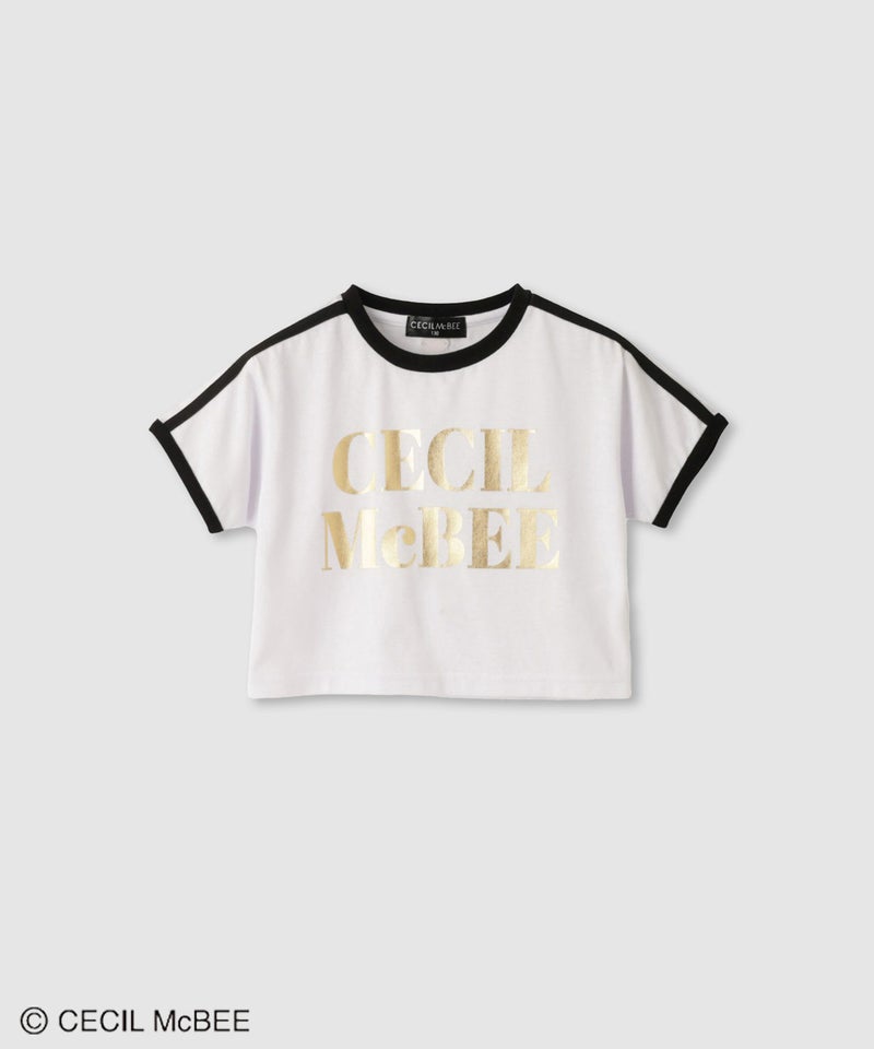 CECIL McBEE  肩ラインプリントロゴTシャツ キッズ メール便 対応商品商品画像-2