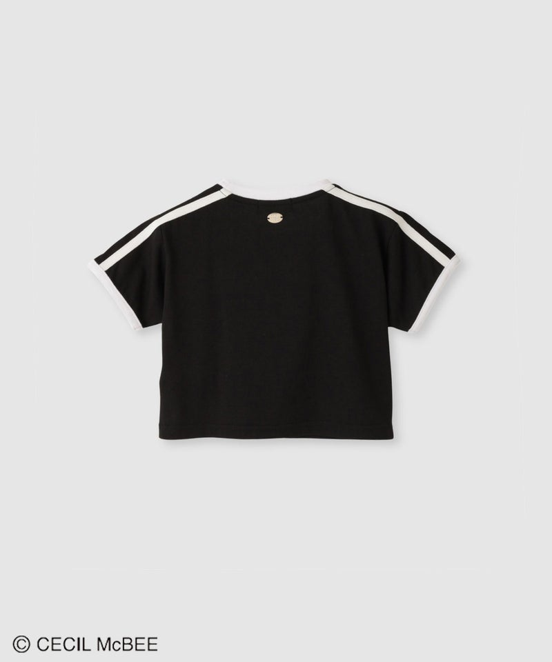 CECIL McBEE 肩ラインプリントロゴTシャツ キッズ メール便 対応商品商品画像-3