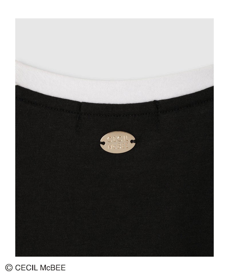 CECIL McBEE 肩ラインプリントロゴTシャツ キッズ メール便 対応商品商品画像-5