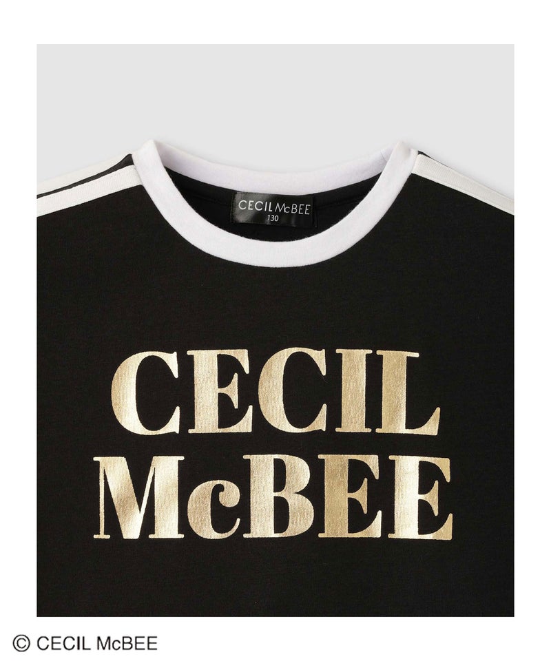 CECIL McBEE 肩ラインプリントロゴTシャツ キッズ メール便 対応商品商品画像-6