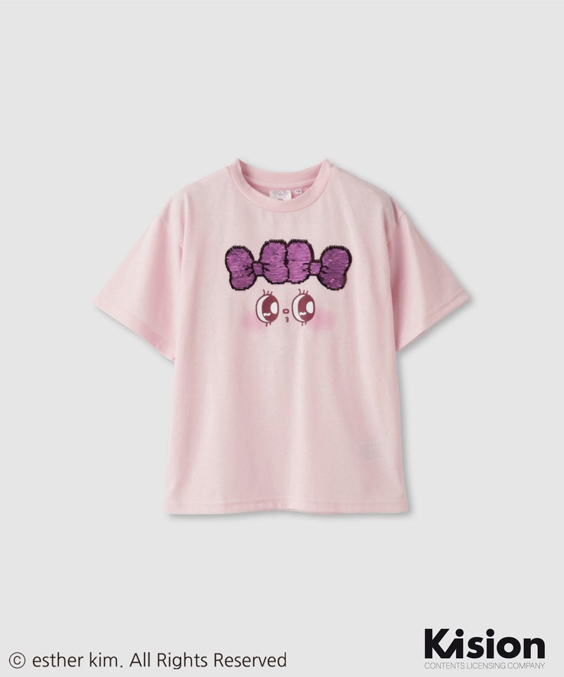エスターバニーリトル スパンコールTシャツ キッズ メール便 対応商品商品画像-1
