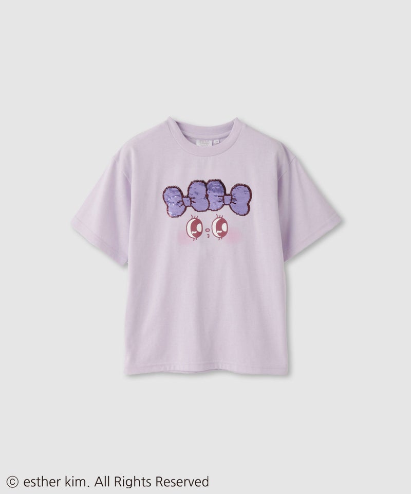 エスターバニーリトル スパンコールTシャツ キッズ メール便 対応商品商品画像-2