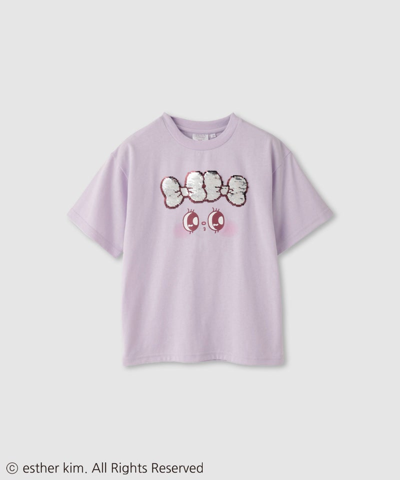 エスターバニーリトル スパンコールTシャツ キッズ メール便 対応商品商品画像-4