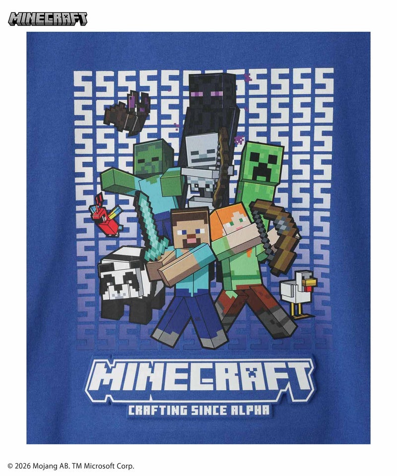 Minecraft マインクラフト エンボスプリントTシャツ キッズ メール便 対応商品商品画像-7