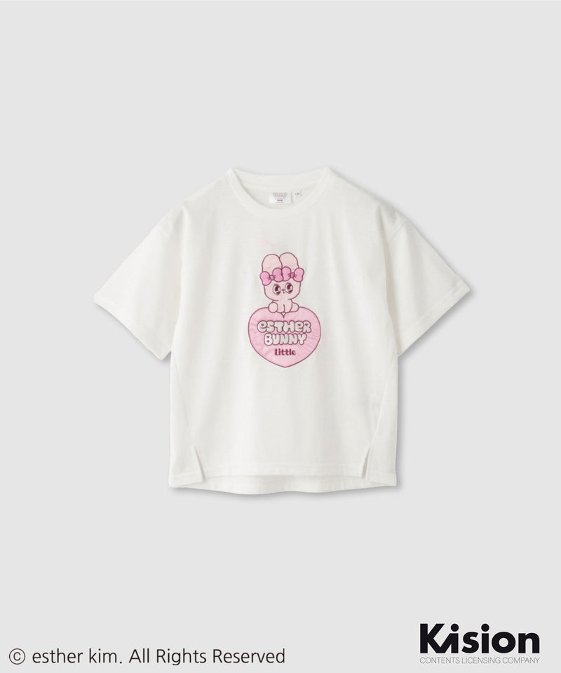 エスターバニーリトル アップリケTシャツ キッズ メール便 対応商品商品画像-1