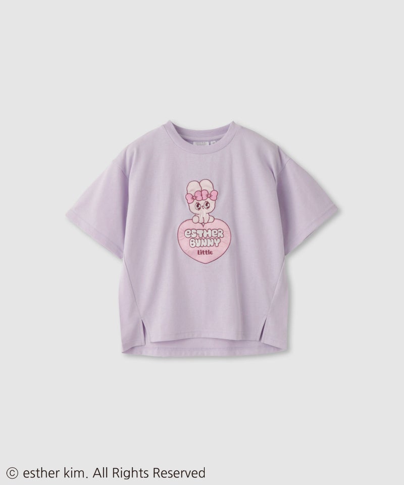 エスターバニーリトル アップリケTシャツ キッズ メール便 対応商品商品画像-2