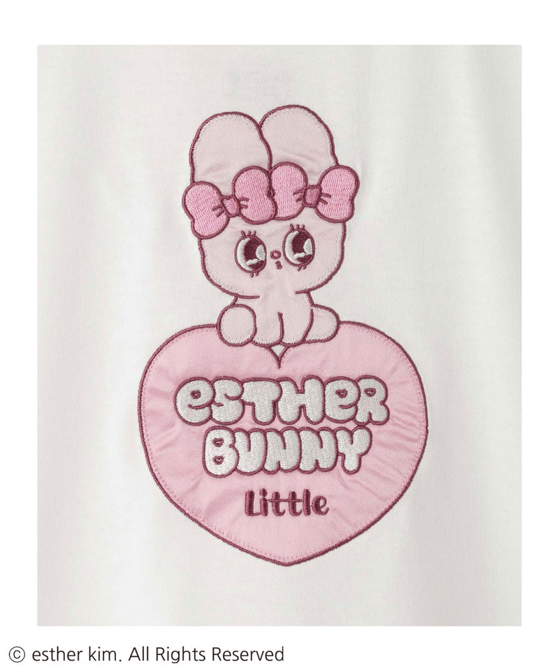 エスターバニーリトル アップリケTシャツ キッズ メール便 対応商品商品画像-6