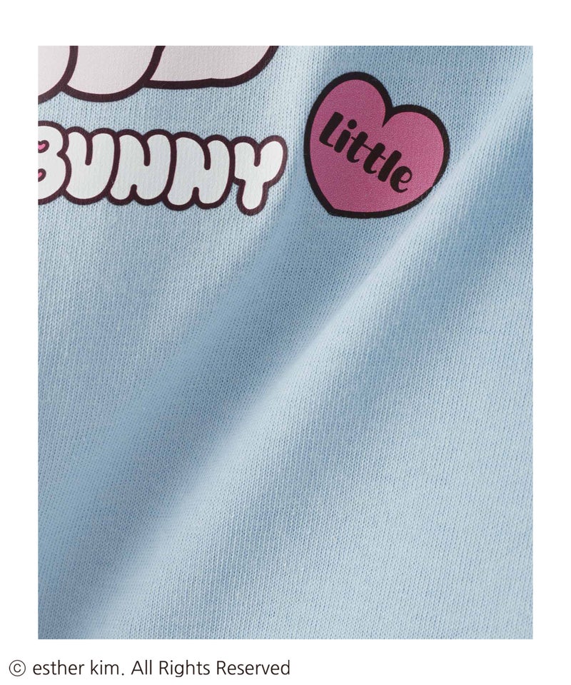 エスターバニーリトル 肩開きTシャツ キッズ メール便 対応商品商品画像-8