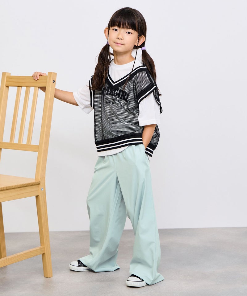 [値下げ]NAVY  SARARI イージーワイドパンツ キッズ商品画像-9