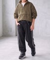 NAVY SARARI 冷感ジョガーパンツ 切替デザイン キッズ商品サムネイル-3