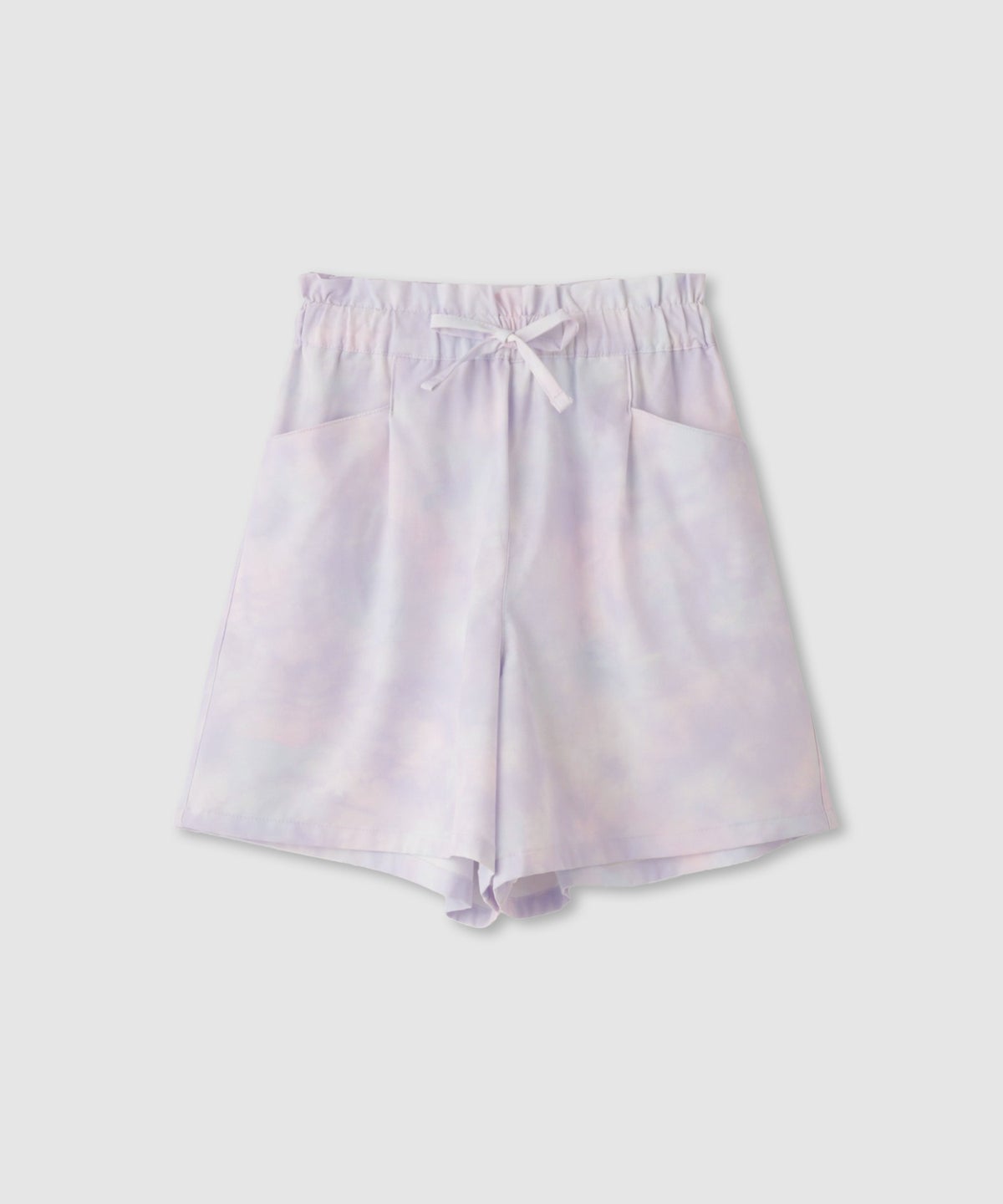 NAVY SARARI 冷感キュロットパンツ ウエストフリル キッズ