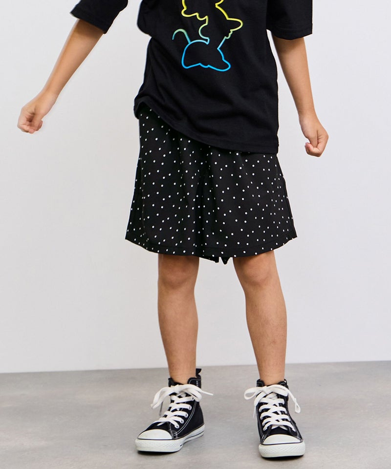 [期間限定価格]NAVY  SARARI 冷感キュロットパンツ ウエストフリル キッズ商品画像-1