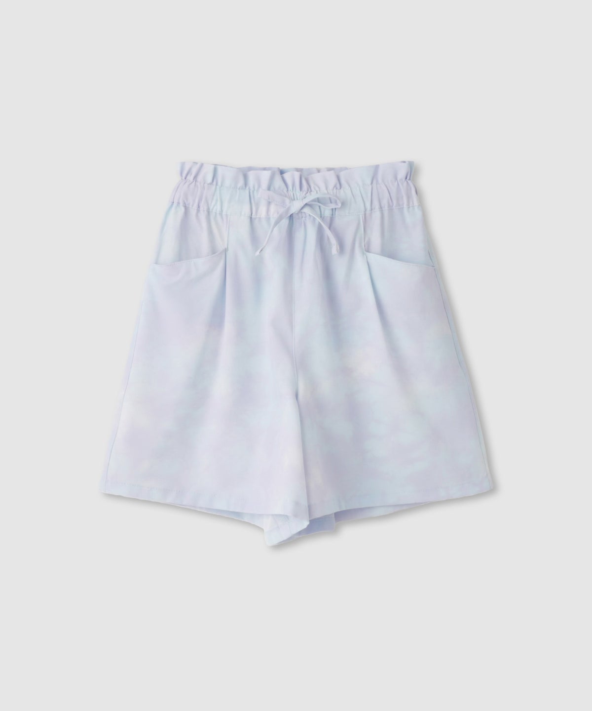 NAVY SARARI 冷感キュロットパンツ ウエストフリル キッズ