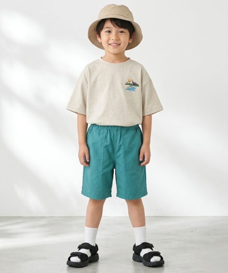 NAVY 撥水加工付き水陸両用パンツ キッズ商品画像-13