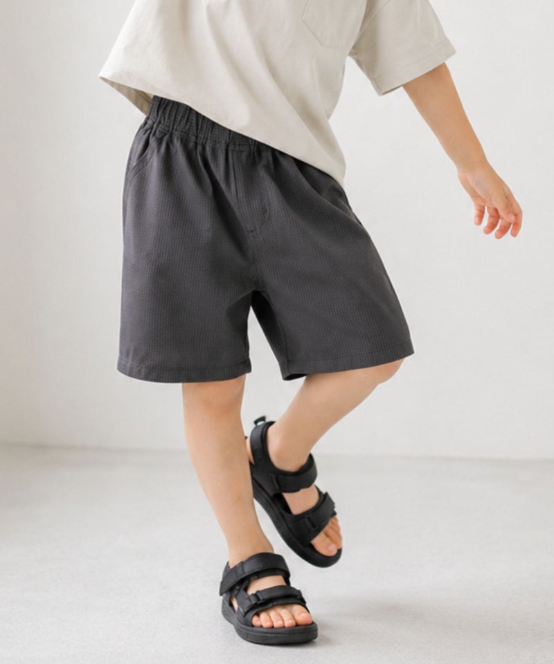[値下げ]NAVY  サッカー素材 冷感ショートパンツ サイドライン キッズ商品画像-2
