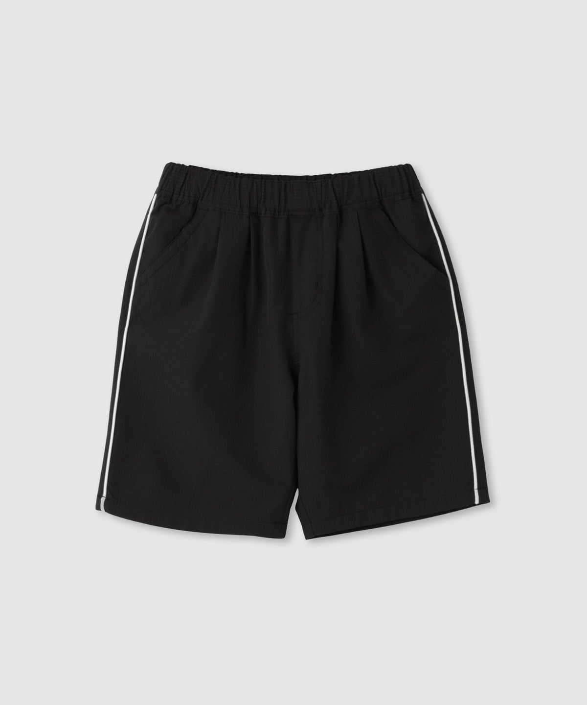 NAVY サッカー素材 冷感ショートパンツ サイドライン キッズ