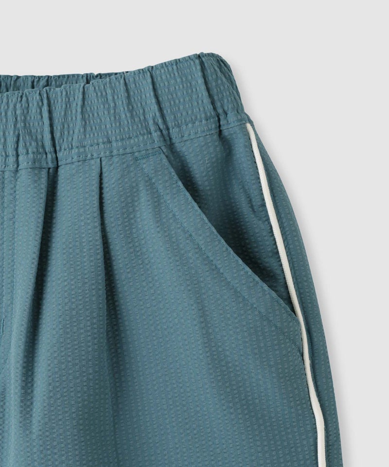 NAVY  サッカー素材 冷感ショートパンツ サイドライン キッズ商品画像-5