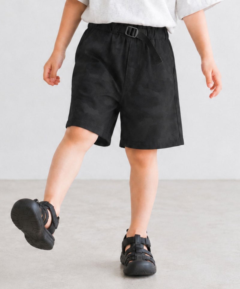 NAVY  切替デザイン ギアショートパンツ キッズ商品画像-3