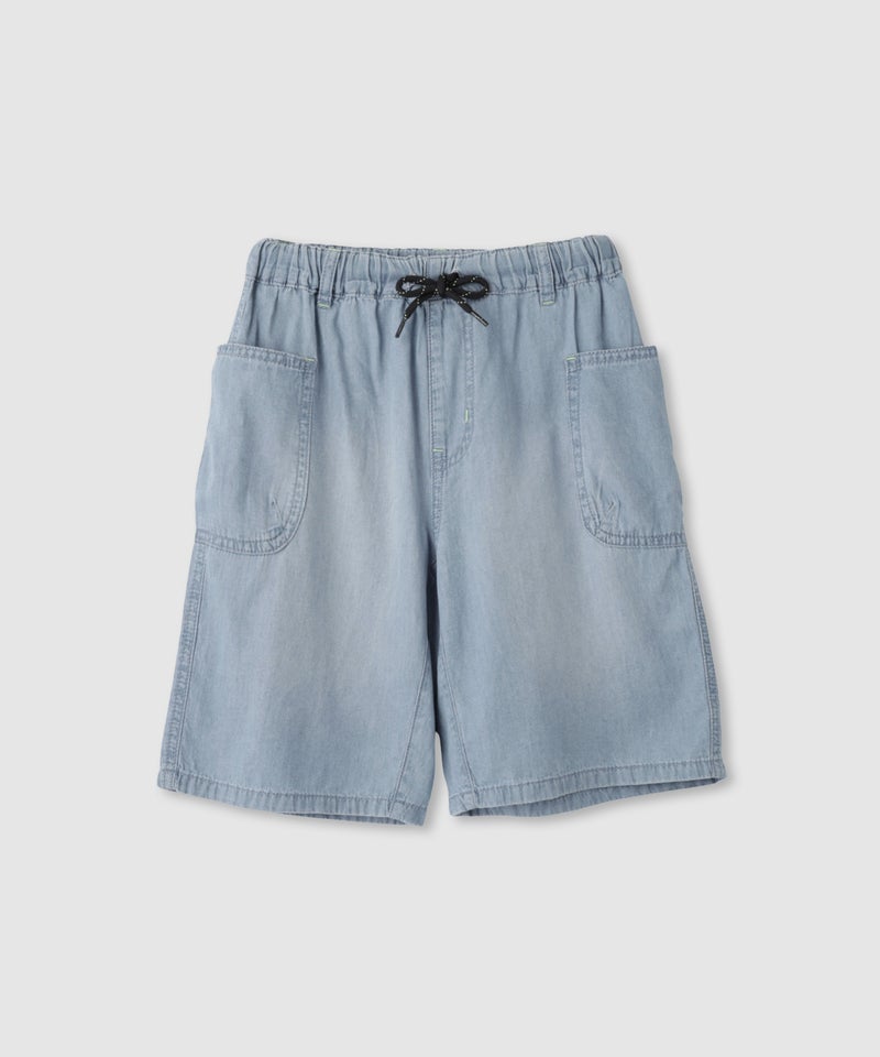 NAVY コットンソフトデニム ガーデニングショートパンツ キッズ商品画像-2