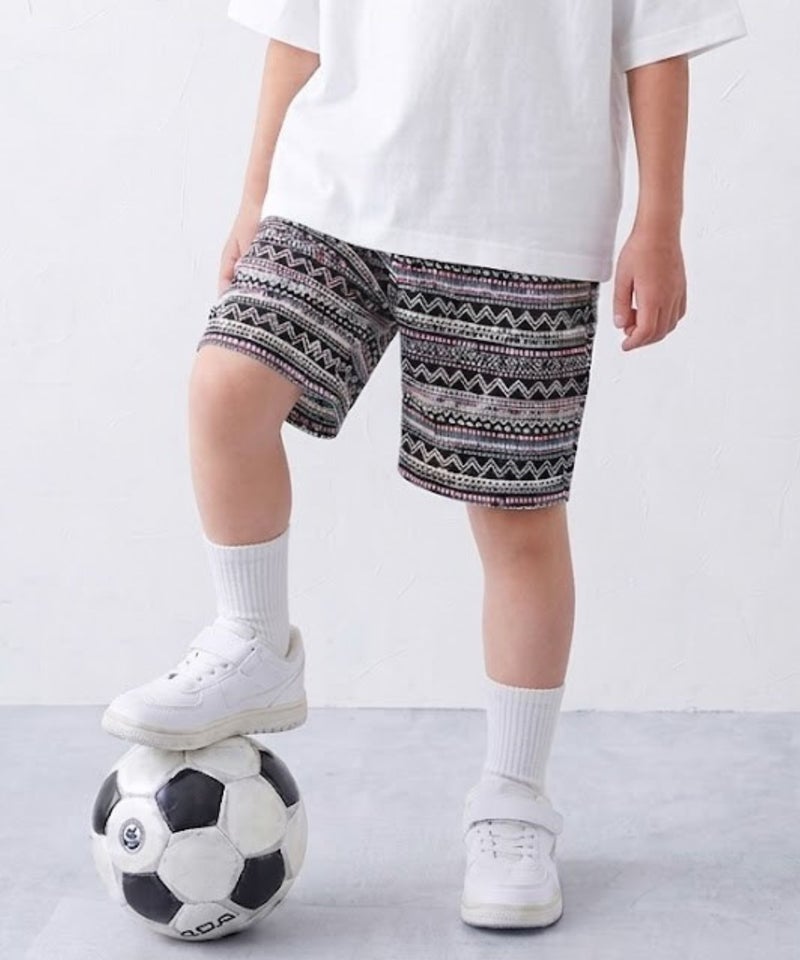 NAVY  コットンソフトツイル ベーシックショートパンツ キッズ商品画像-2