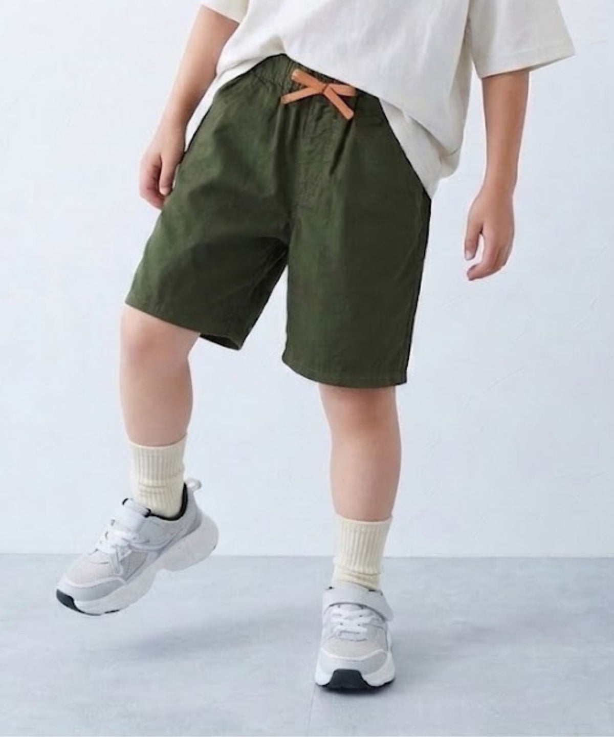 NAVY コットンソフトツイル ベーシックショートパンツ キッズ