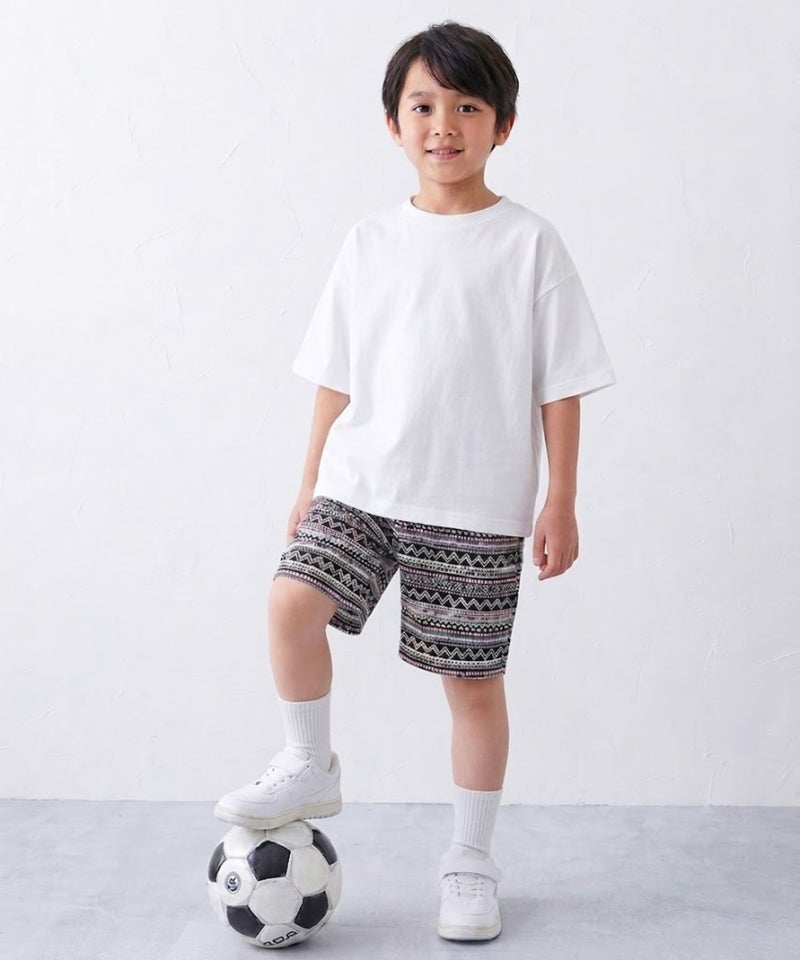 NAVY  コットンソフトツイル ベーシックショートパンツ キッズ商品画像-8