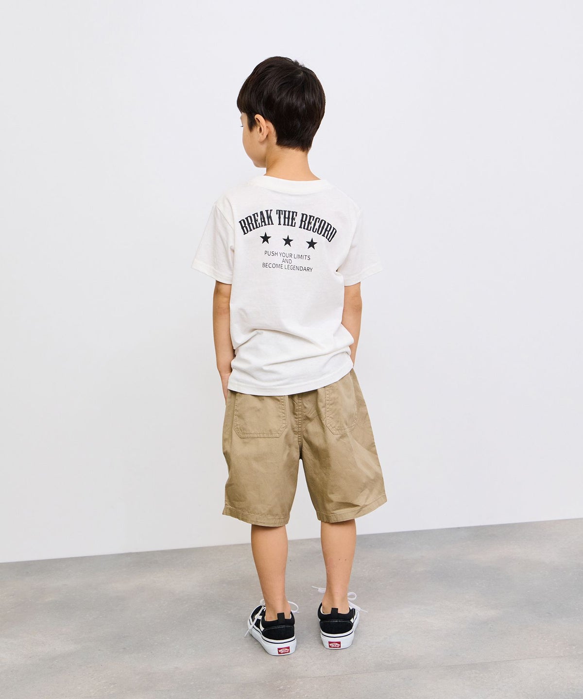 NAVY コットンソフトツイル ベーシックショートパンツ キッズ