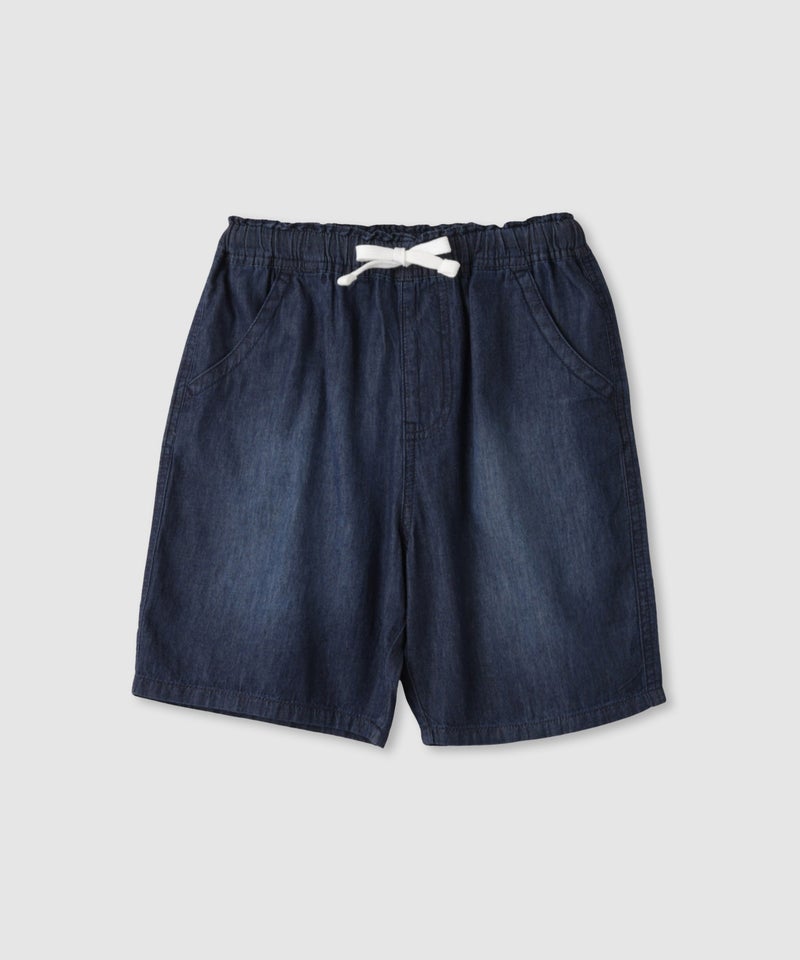 NAVY コットンライトオンス ソフトデニムショートパンツ キッズ商品画像-2