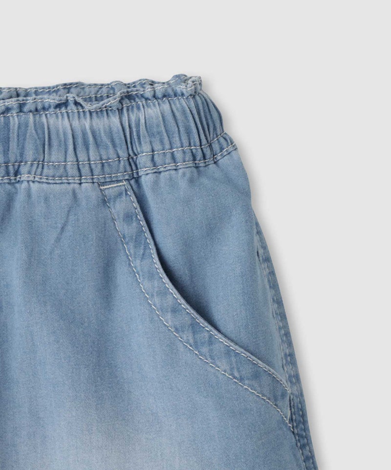 NAVY コットンライトオンス ソフトデニムショートパンツ キッズ商品画像-5