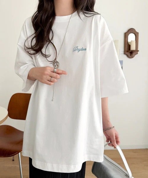 Classical Elf《JaVaジャバコラボ》お洒落見え抜群。大人カジュアルなゆったり半袖T。バック刺繍ビッグTEE（半袖）商品画像-7