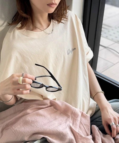 Classical Elf《JaVaジャバコラボ》お洒落見え抜群。大人カジュアルなゆったり半袖T。バック刺繍ビッグTEE(半袖)商品画像-17