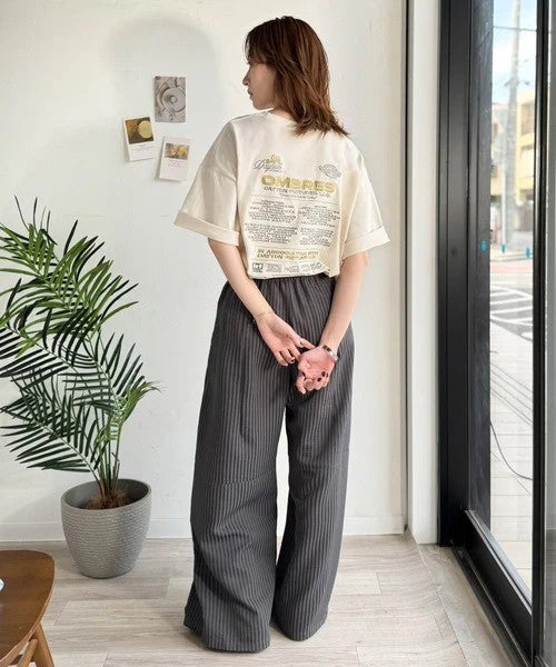 Classical Elf《JaVaジャバコラボ》お洒落見え抜群。大人カジュアルなゆったり半袖T。バック刺繍ビッグTEE（半袖）商品画像-23