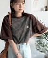 Classical Elf 《JaVaジャバコラボ》お洒落迷子の救世主。綿100％胸刺繍ラグラン配色ボーダーTシャツ商品サムネイル-19
