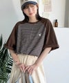Classical Elf 《JaVaジャバコラボ》お洒落迷子の救世主。綿100％胸刺繍ラグラン配色ボーダーTシャツ商品サムネイル-27
