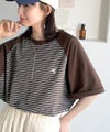 Classical Elf 《JaVaジャバコラボ》お洒落迷子の救世主。綿100%胸刺繍ラグラン配色ボーダーTシャツ商品サムネイル-29