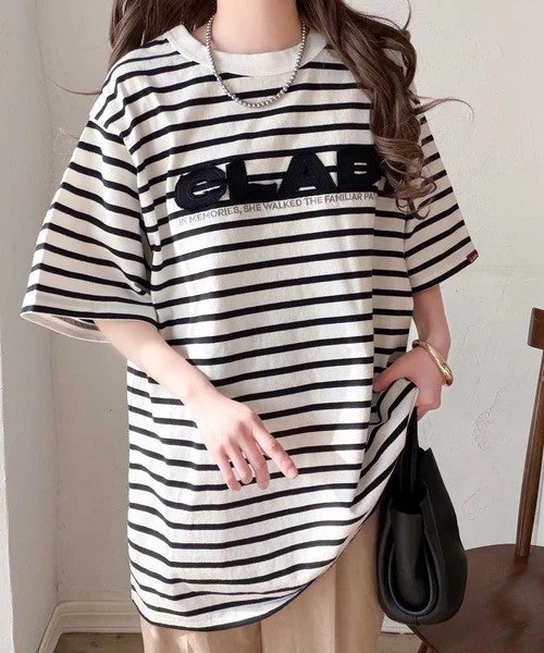 Classical Elf 《JaVaジャバコラボ》存在感あるロゴが着映える一枚◎綿100% 前後2wayツイルワッペンロゴ＆刺繍ビッグT（半袖）商品画像-34