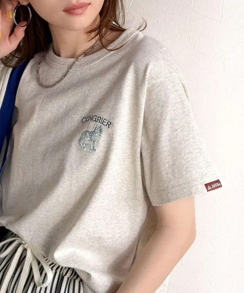 天使戦馬刺繍 ポロシャツ MOWALOLA ATL Opium