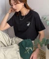 Classical Elf 《JaVa ジャバコラボ》大人の遊び心をプラス。綿100％オオカミ刺繍Tシャツ（半袖）商品サムネイル-14