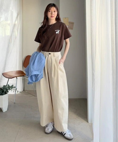 Classical Elf 《JaVa ジャバコラボ》大人の遊び心をプラス。綿100％オオカミ刺繍Tシャツ（半袖）商品画像-18