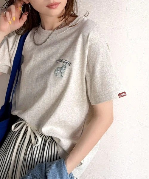 Classical Elf 《JaVa ジャバコラボ》大人の遊び心をプラス。綿100％オオカミ刺繍Tシャツ（半袖）商品画像-22