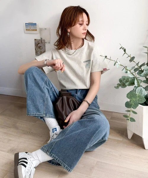 Classical Elf 《JaVa ジャバコラボ》大人の遊び心をプラス。綿100%オオカミ刺繍Tシャツ(半袖)商品画像-26