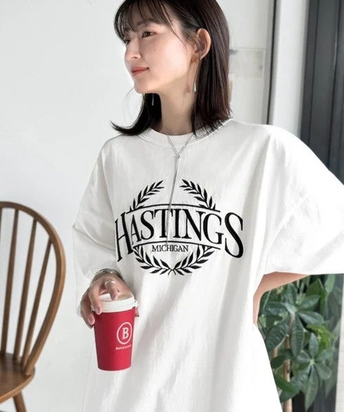 Classical Elf 《JaVaジャバコラボ》スタイリングに“雰囲気”を足す。綿100%オーバーサイズ古着デザイン風刺繍Tシャツ(半袖)商品画像-9