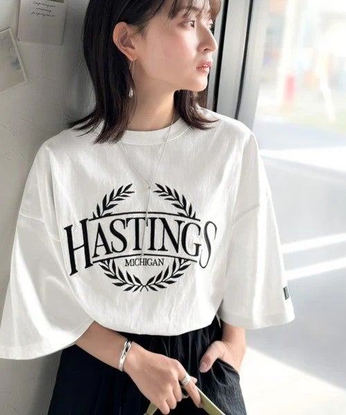 Classical Elf 《JaVaジャバコラボ》スタイリングに“雰囲気”を足す。綿100%オーバーサイズ古着デザイン風刺繍Tシャツ(半袖)商品画像-10