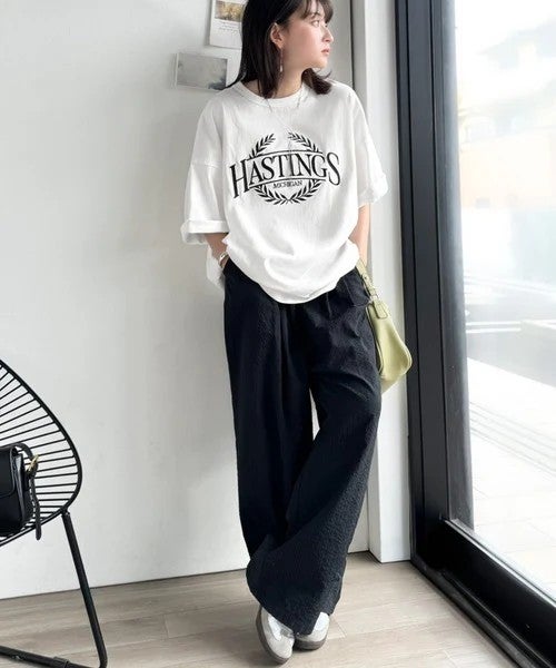 Classical Elf 《JaVaジャバコラボ》スタイリングに“雰囲気”を足す。綿100％オーバーサイズ古着デザイン風刺繍Tシャツ（半袖）商品画像-13