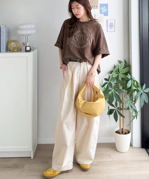 Classical Elf 《JaVaジャバコラボ》スタイリングに“雰囲気”を足す。綿100％オーバーサイズ古着デザイン風刺繍Tシャツ（半袖）商品画像-29