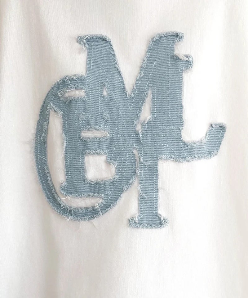 Classical Elf 【mily bilet】いつものカジュアルに、遊びをひとさじ。デニムフリンジワッペン使いコットン100%オーバーサイズTシャツ（半袖）商品画像-28