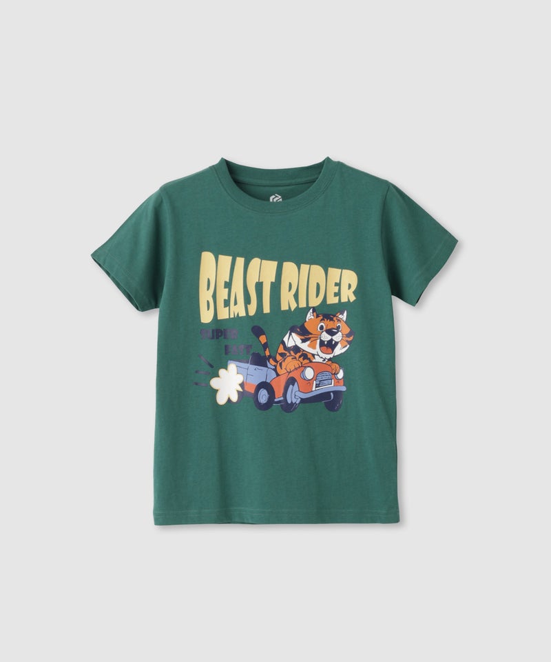 T-GRAPHICS アニマルプリント半袖Tシャツ キッズ メール便 対応商品商品画像-1